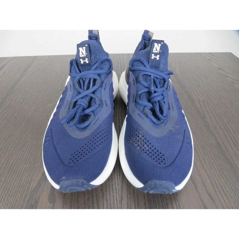 Navy Midshipmen Shoes Mens 8 Under Armour HOVR Phantom 4 Blue Team Issued